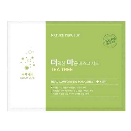 Маска для лица Nature Republic Real Comforting Mask Sheet (Tea Tree) 24 г в Магнит Косметик