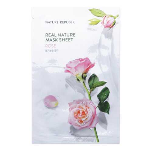 Маска для лица Nature Republic Real Nature Rose Mask Sheet 22 г в Магнит Косметик