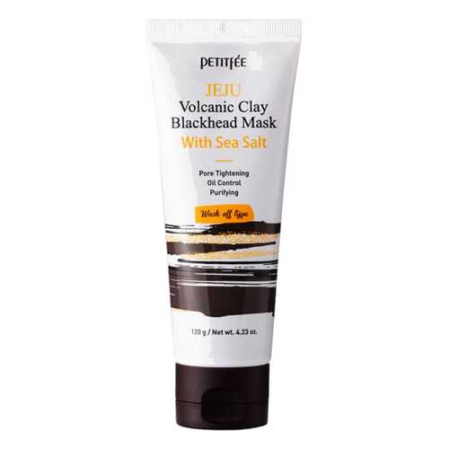 Маска для лица Petitfee Jeju Volcanic Clay Blackhead Mask With Sea Salt 120 г в Магнит Косметик