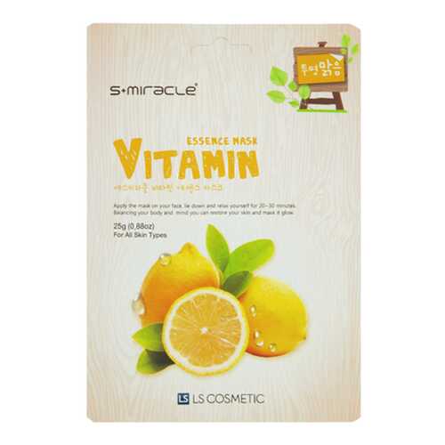Маска для лица S+miracle Vitamin Essence 25 г в Магнит Косметик