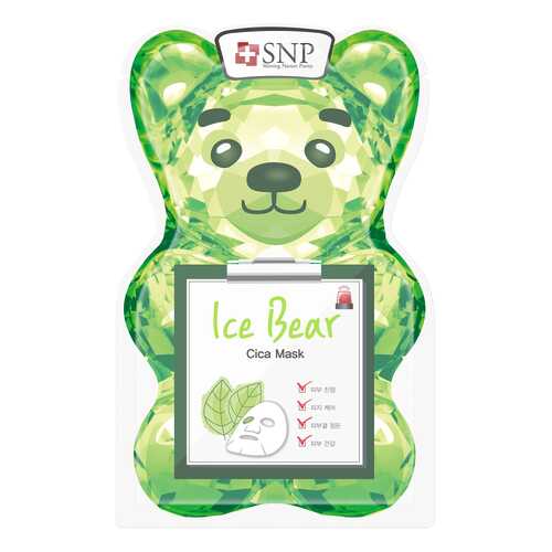 Маска для лица SNP Ice Bear Cica mask 33 мл в Магнит Косметик