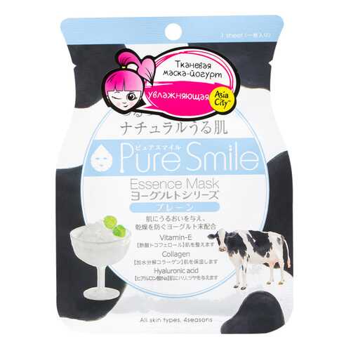Маска для лица Sun Smile Yougurt с экстрактом отрубей в Магнит Косметик