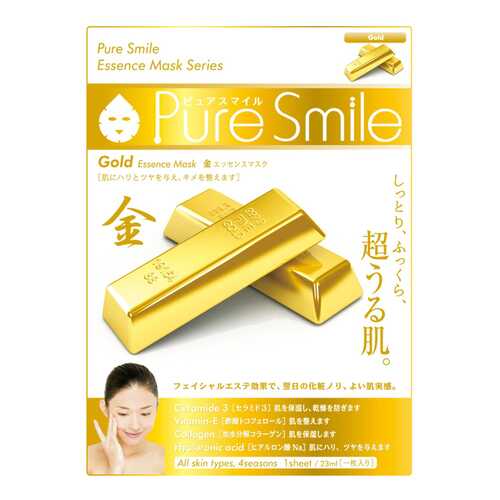 Маска для лица SUNSMILE Pure Smile Essence Mask Gold 23 мл в Магнит Косметик