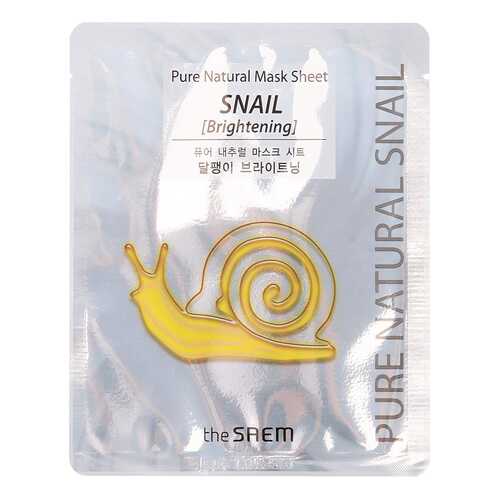 Маска для лица the SAEM Pure Natural Mask Sheet Snail Brightening 20 мл в Магнит Косметик