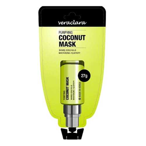 Маска для лица Veraclara Puryfying Coconut mask 27 г в Магнит Косметик