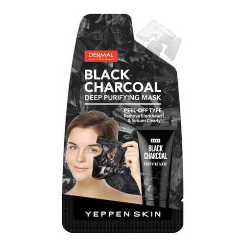 Маска для лица Yeppen Skin Black Charcoal Deep Purifying Mask 25 мл в Магнит Косметик