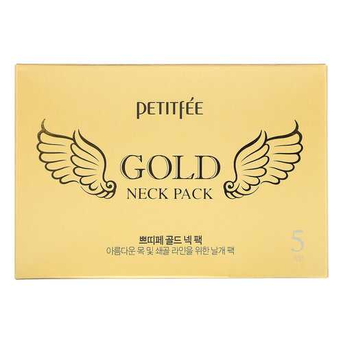 Маска для шеи Petitfee Gold Neck Pack Hydrogel Angel Wings 5x10 г в Магнит Косметик