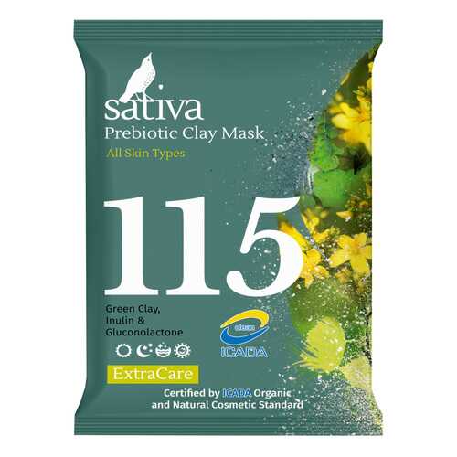 Маска минеральная с пребиотиком №115 Sativa 15 г в Магнит Косметик
