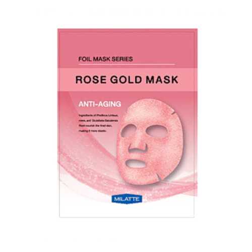 Маска тканевая антивозрастная MILATTE ROSE GOLD MASK_ANTI-AGING 23гр в Магнит Косметик