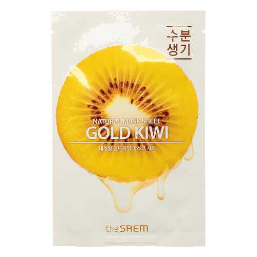 Маска тканевая N с экстрактом киви Natural Gold Kiwi Mask Sheet 21мл в Магнит Косметик