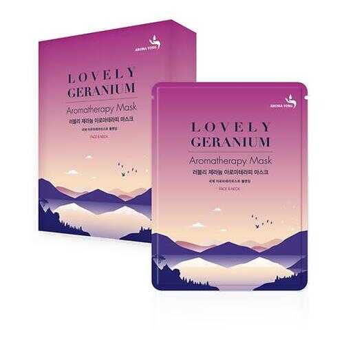Маска Восхитительная ГЕРАНИЯ Aroma Yong Lovely Geranium Aromatherapy Mask 27гр в Магнит Косметик