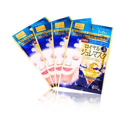 Маска-желе KOSE COSMEPORT Clear Turn Premium с маточным молочком пачка 1 шт в Магнит Косметик