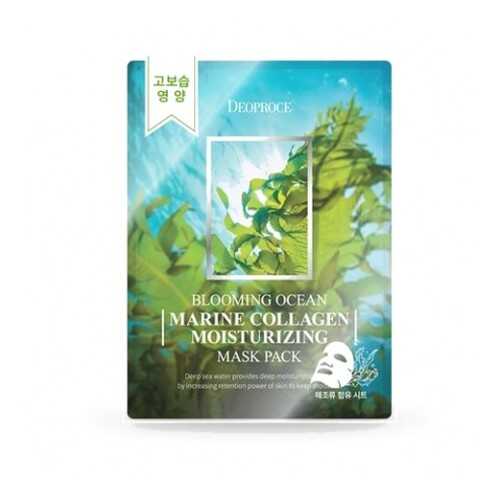 Набор из 5 масок для лица Deoproce Blooming Marine Collagen Moisturizing Mask Pack в Магнит Косметик