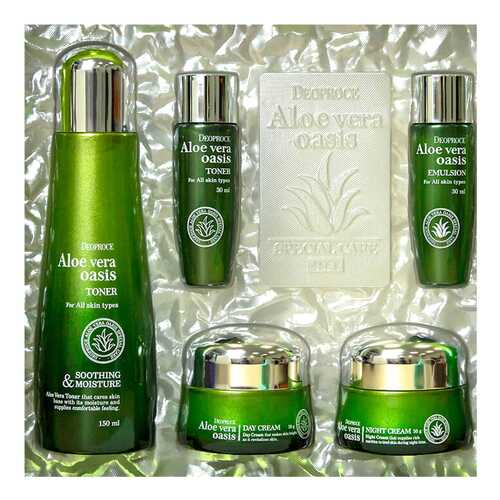 Набор косметики для лица Deoproce Aloe Vera Oasis Special Care 4 Set в Магнит Косметик