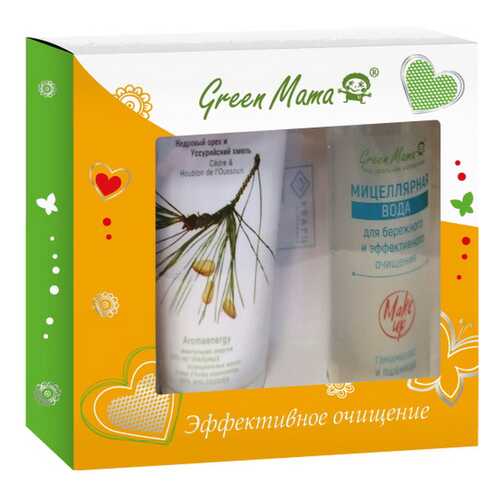 Набор средств по уходу за лицом Green Mama Эффективное очищение Effective cleansing Set в Магнит Косметик