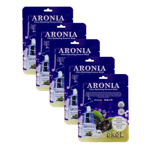 Набор тканевых масок Ekel с Черноплодной рябиной Ultra Hydrating Mask Aronia (5 шт) в Магнит Косметик