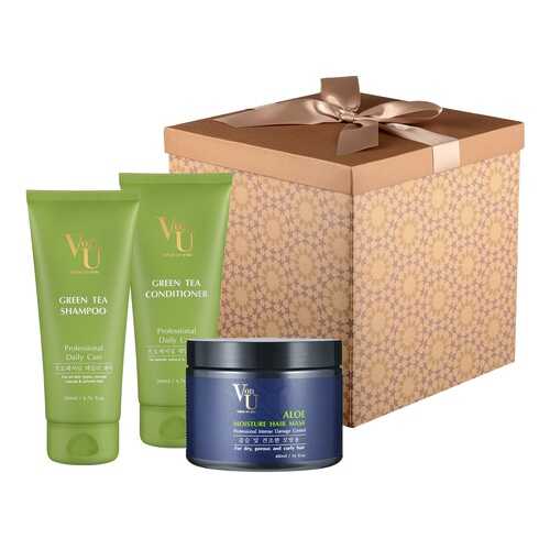 Набор VonU Green Tea + Mask (3 предмета, с маской Алоэ) в Магнит Косметик