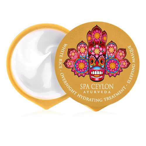 Ночная увлажняющая маска для лица SPA CEYLON БЕЛЫЙ РИС 15 гр 7723 в Магнит Косметик