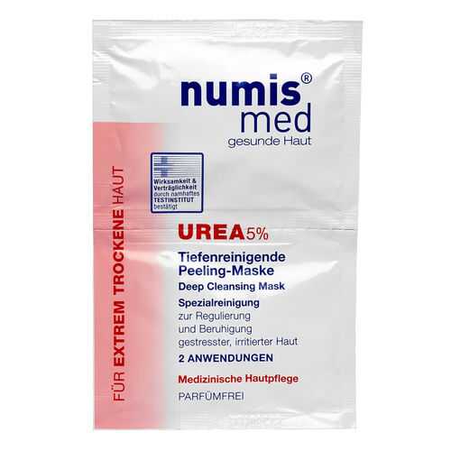 Numis® med Глубоко очищающая маска для лица с 5 % мочевиной, двойное саше по 8 мл в Магнит Косметик