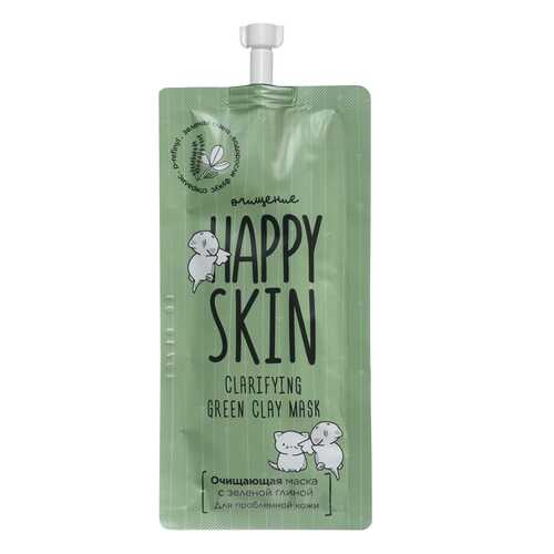 Очищающая маска Happy Skin, с зеленои? глинои?, 20 мл в Магнит Косметик