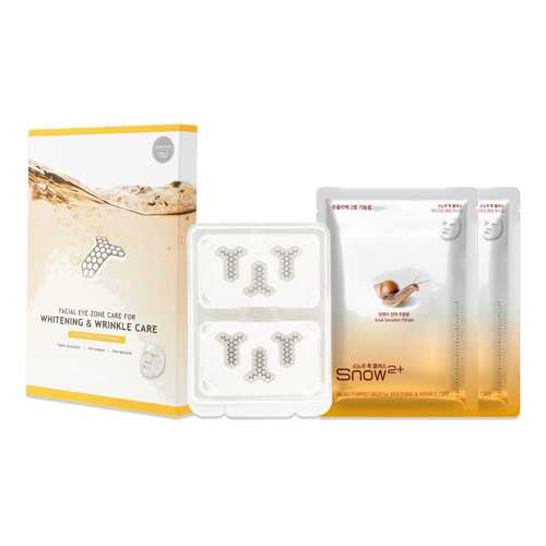 Патчи и маска для лица Snow2+ Facial Eye Zone Care for Whitening and Wrinkle care в Магнит Косметик