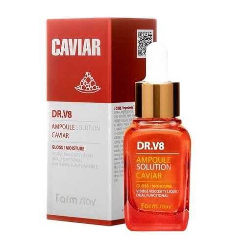 Сыворотка с икрой Farm Stay Dr.V8 Ampoule Solution Caviar 30 мл в Магнит Косметик