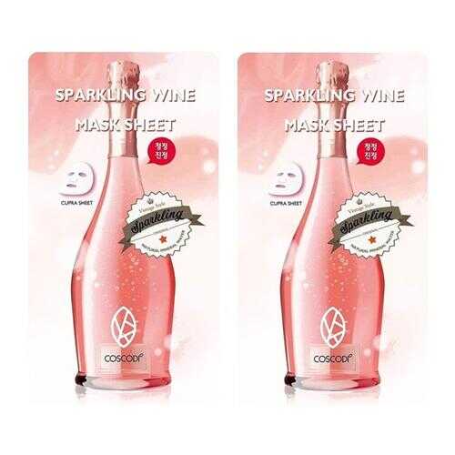 Тканевая маска COSCODI SPARKLING WINE MASK SHEET RED 2 шт. в Магнит Косметик