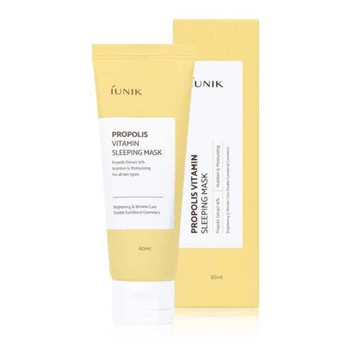 Витаминная ночная маска iUNIK Propolis Vitamin Sleeping Mask с прополисом в Магнит Косметик