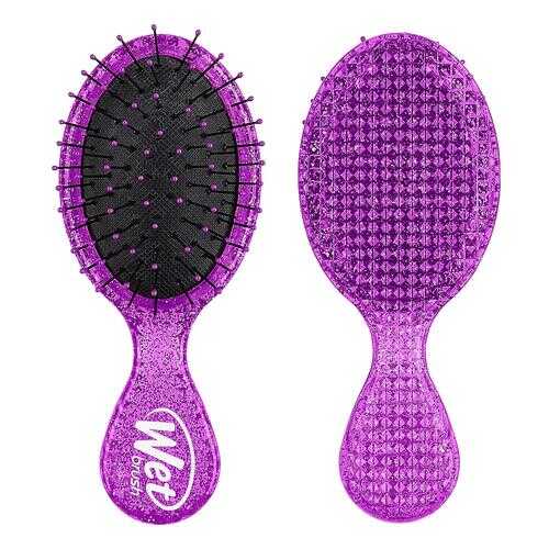 Щетка для спутанных волос Рок н Ролл WET BRUSH MINI ROCK N ROLL DETANGLER-PURPLE GLITTER в Магнит Косметик