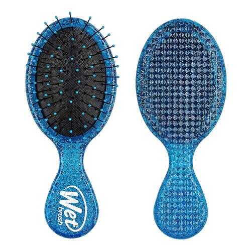 Щетка Рок н Ролл мини WET BRUSH MINI ROCK N ROLL DETANGLER-BLUE GLITTER (синяя) в Магнит Косметик