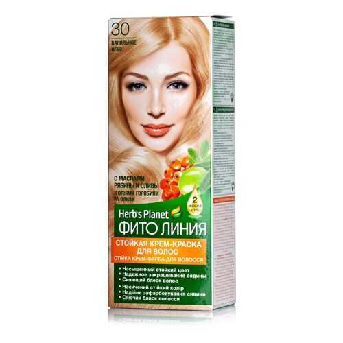 Фито Линия Herb's Planet Стойкая крем-Краска для волос №30 Ванильное небо в Магнит Косметик
