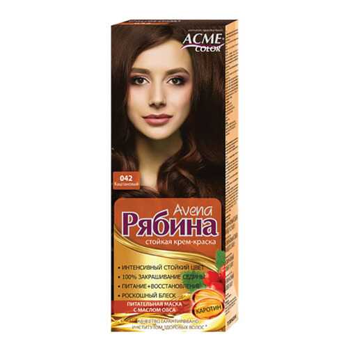 Краска для волос Acme Color Рябина Avena 042 Каштановый 135 мл в Магнит Косметик
