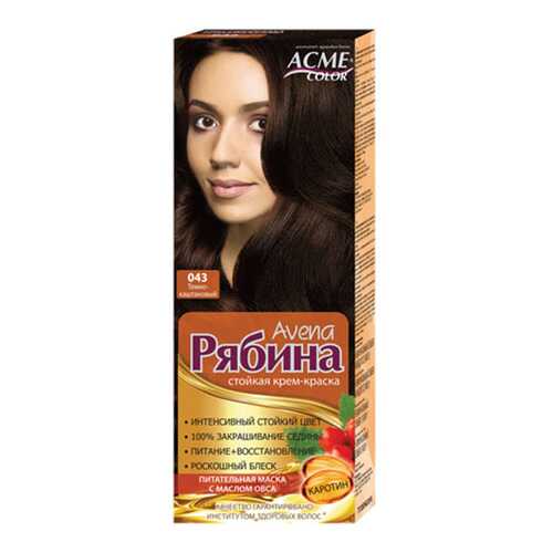Краска для волос Acme Color Рябина Avena 043 Темно-каштановый 135 мл в Магнит Косметик