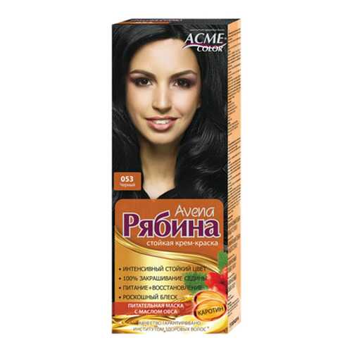 Краска для волос Acme Color Рябина Avena 053 Черный 135 мл в Магнит Косметик