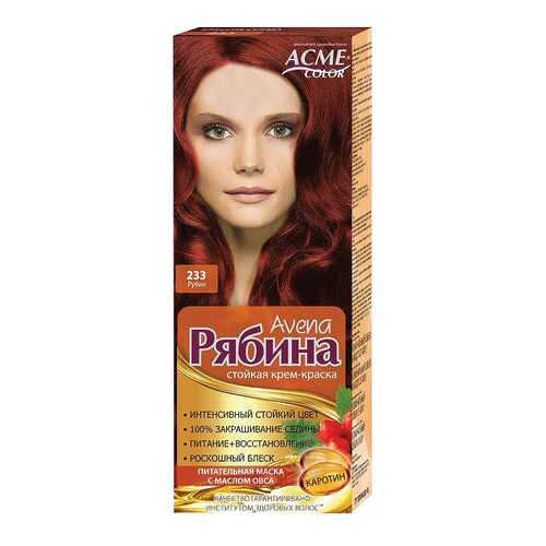 Краска для волос Acme Color Рябина Avena 233 Рубин 135 мл в Магнит Косметик