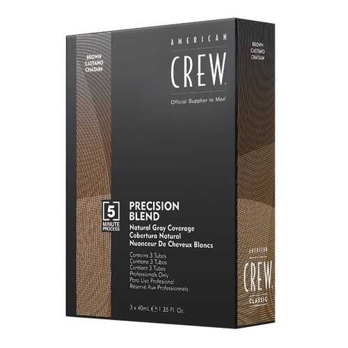 Краска для волос American Crew Precision Blend натуральный оттенок 4/5 3х40 мл в Магнит Косметик