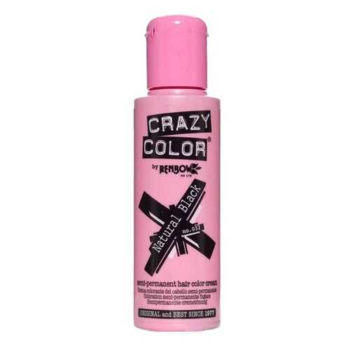 Краска для волос Crazy Color 32 Natural Black Натуральный черный 100 мл в Магнит Косметик