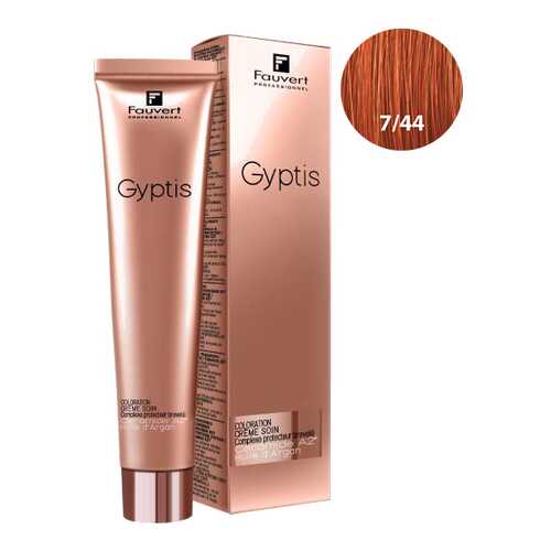 Краска для волос Fauvert Professionnel Gyptis 7/44 Блондин глубокий медный 100 мл в Магнит Косметик