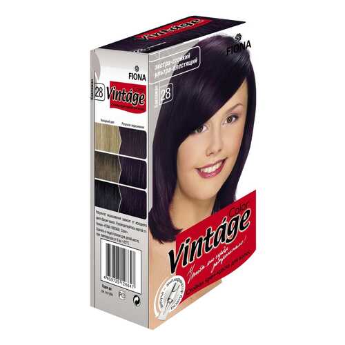 Краска для волос FIONA Vintage Color 28 Баклажан 50 г в Магнит Косметик