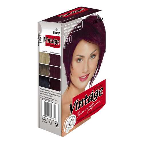 Краска для волос FIONA Vintage Color 41 Спелая вишня 50 г в Магнит Косметик