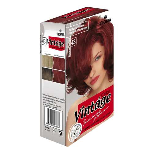 Краска для волос FIONA Vintage Color 43 Гранатово-красный 50 г в Магнит Косметик