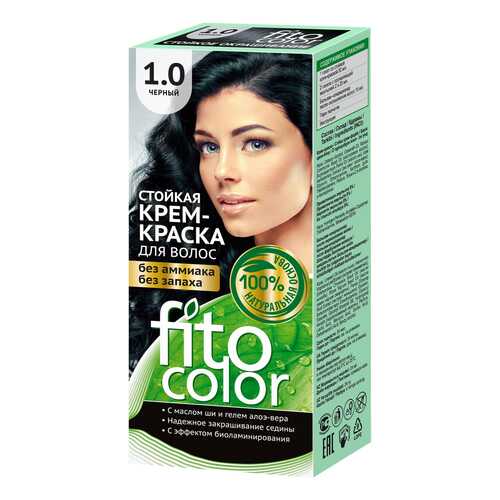Краска для волос Фитокосметик FitoColor 1.0 Черный 115 мл в Магнит Косметик