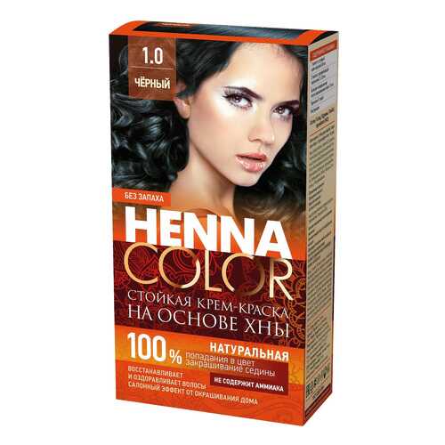 Краска для волос Фитокосметик Henna Color 1.0 Черный 115 мл в Магнит Косметик