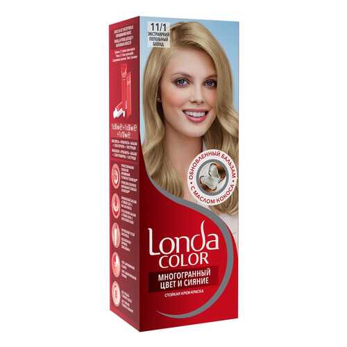 Краска для волос Londa Сolor 11/1 Экстраяркий пепельный блонд 110 мл в Магнит Косметик