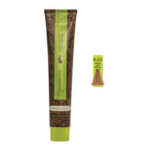 Краска для волос Macadamia Oil Cream Color 8.03 Светлый теплый блондин 100 мл в Магнит Косметик