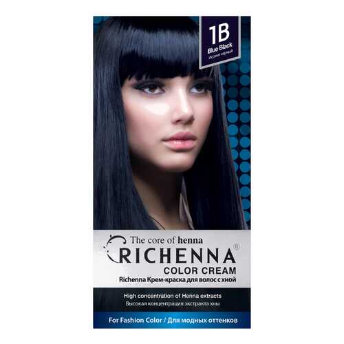 Краска для волос RICHENNA Color Cream 1B Blue Black в Магнит Косметик