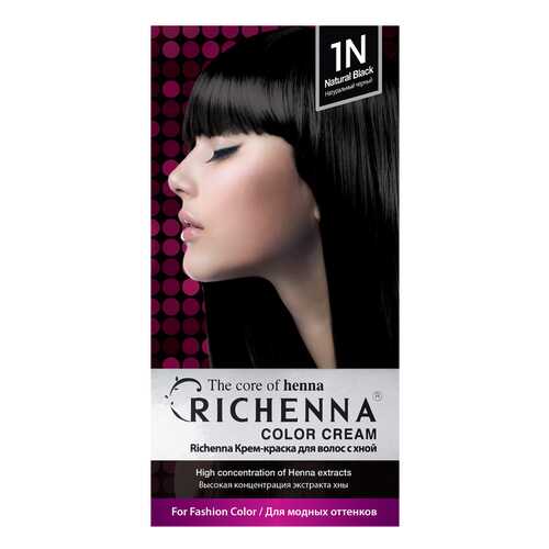 Краска для волос RICHENNA Color Cream 1N Natural Black в Магнит Косметик