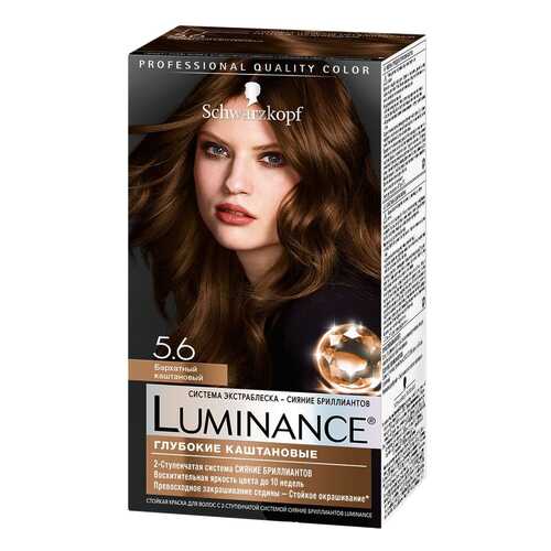 Краска для волос Schwarzkopf Luminance Color тон 5.6 Бархатный каштановый 165 мл в Магнит Косметик
