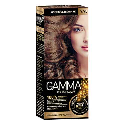 Краска для волос SVOBODA GAMMA Perfect color ореховое пралине 7,75, 50гр в Магнит Косметик