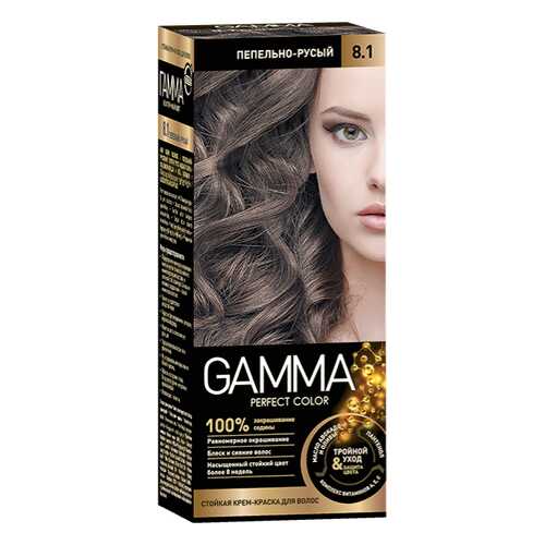 Краска для волос SVOBODA GAMMA Perfect color пепельно-русый 8,1, 50гр в Магнит Косметик